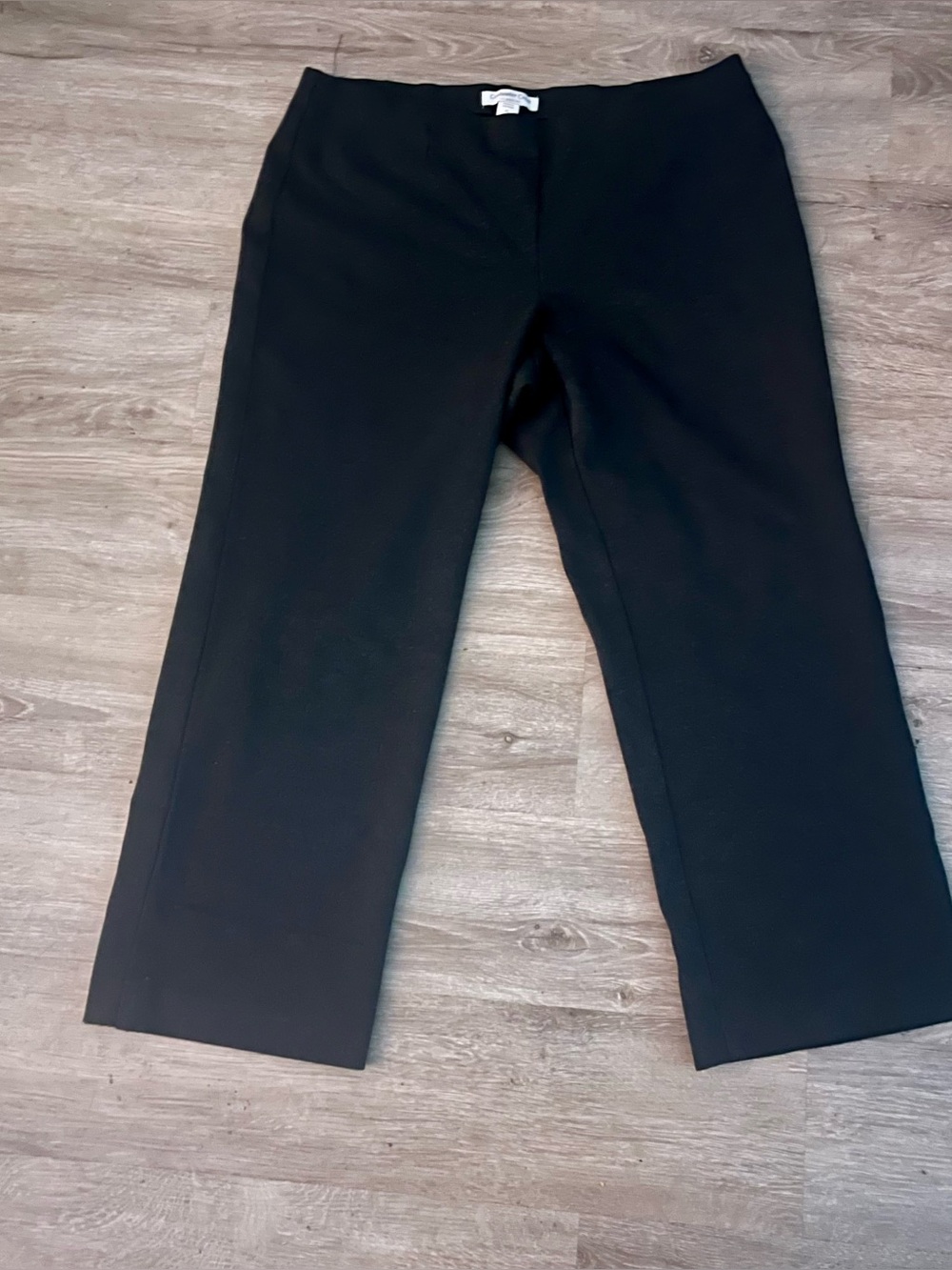 Coldwater Creek Black Classic Fit Pull-On Cropped Pants - Size PL / P14